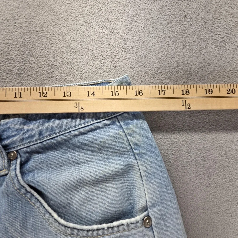 VTG Levis Engineered Jeans Mens Blue‎ Japan Twisted Altered Hem Flap Fits 30x26